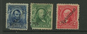 300//304 Var Specimen Overprint Unused Stamps (L1140-31) *SEE APEX CERT INSIDE*