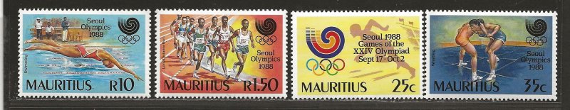 MAURITIUS SC# 678-81   FVF/MNH