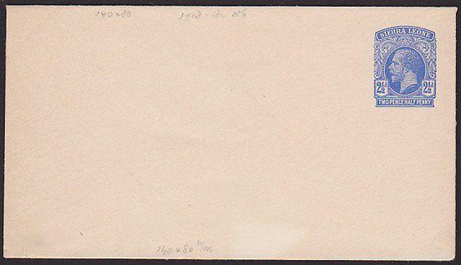 SIERRA LEONE GV 2½d envelope unused........................................67610