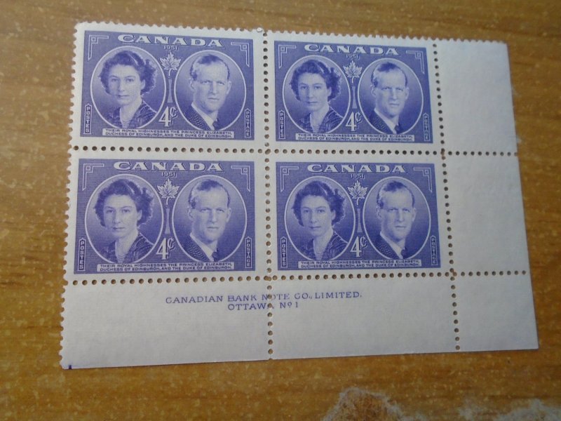 Canada  #   315   LR   # 1   Plate  Block