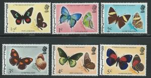 Belize Scott  345-350  MNH Short set  Butterflies  