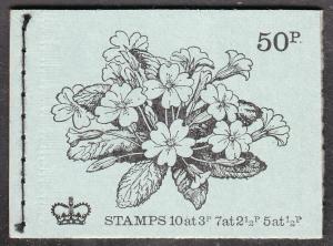 Great Britain British Flowers #2 Booklet (Scott #BK143) MNH