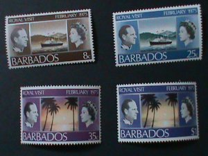 ​BARBADOS-1975- SC#416-9 ROYAL VISIT TO BARBADOS-MNH-VF WE SHIP TO WORLDWIDE