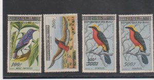 Mali Scott # C5-C8,MNH.Michel 14-17. Birds 1960:Starling,Bateleur Eagle,Shrike.