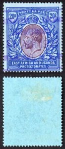 KUT SG50 KGV 20r Purple and Blue on Blue Wmk Mult Crown CA Fiscal cancel