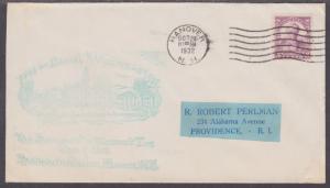 US Sc 725 FDC. 1932 3c Daniel Webster, Hanover, NH First-Day Cancel, Cacheted