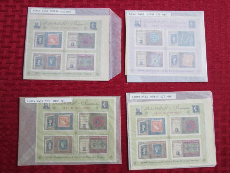 Ajman, 15 Souvenir Sheets on Paper,  C385