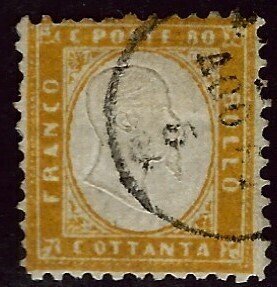 Rare Italy SC#21 Used Fine some sh perfs SCV$1800.00....Worth checking out!