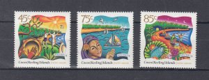 Cocos Islands Scott #323-325 MNH