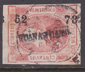 MEXICO 1873 25c imperf fine used ..........................................A2440