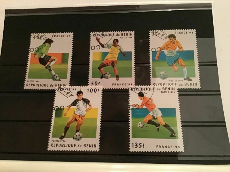 Rep du Benin football stamps R21934