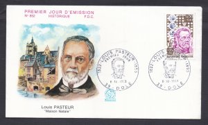 France. 1973. Red Cross Fund.  Louis Pasteur 150th birth anniversary.