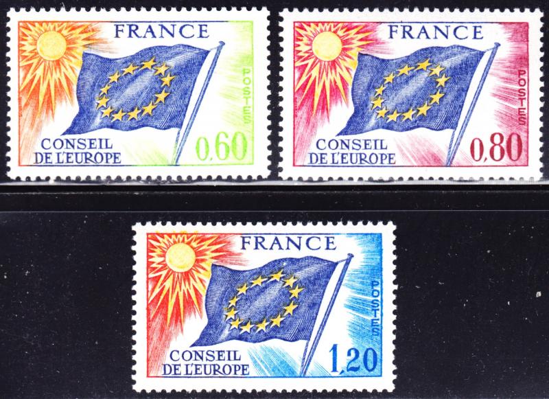 France Scott 1O16, 1O17, 1O19  F to VF mint OG NH.