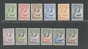 1955 Bechuanaland Protectorate, Stanley Gibbons #143-53, 12 Values, Full Series