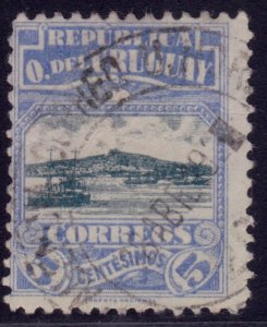 Uruguay, 1919, Port of Montevideo, 5c, #229, used**