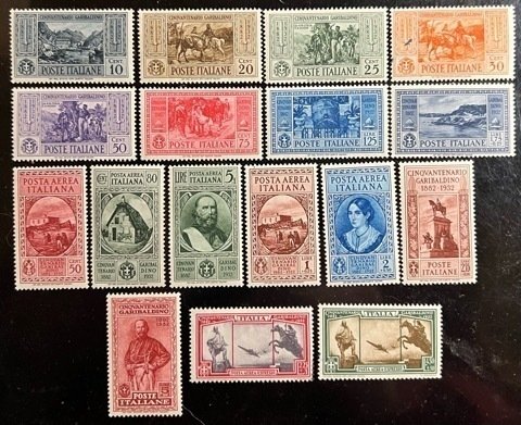 Italy Scott# 280-289, C35-39, CE1-2 Unused VF NH Lot of 17 Cat $620.00