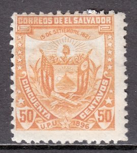 El Salvador - Scott #156 - MH - Hinge bump, paper adhesion/rev. - SCV $10.00