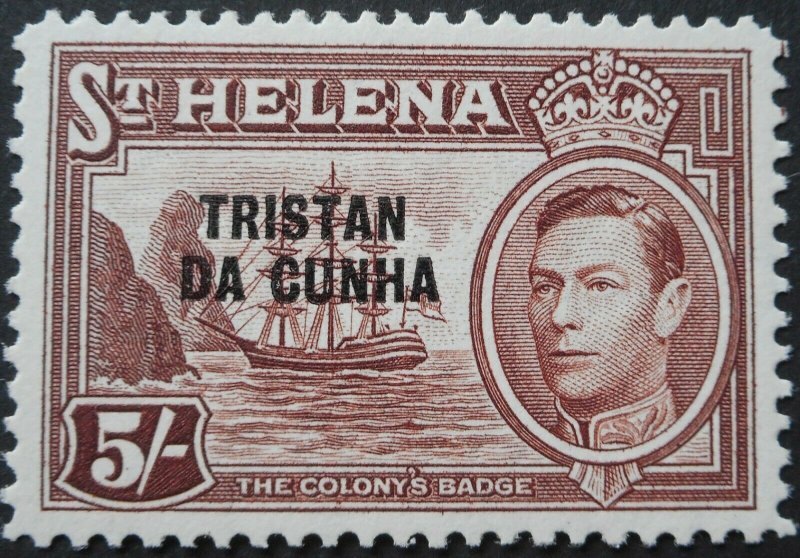 Tristan Da Cunha 1952 GVI 5/- SG 11 mint