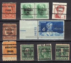 Local & Bureau Precancel Mix - Various Towns & Types