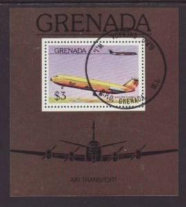 Grenada Airplanes 755 Souvenir Sheet CTO VF