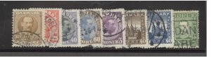 Denmark #78, 108, 115, 117, 123A, 134, 155, 160, 167 small lot (SCV=$34.25) 
