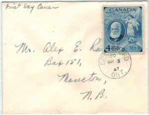 Canada 1947 UN274 Alexander Graham Bell - FDC