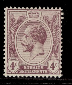 MALAYSIA - Straits Settlements GV SG197, 4c dull purple, NH MINT.