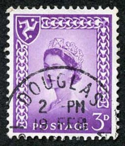 IOM SG2a 3d Deep Lilac on Chalky Paper Fine used cat from 6.50 pounds