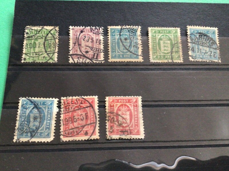 Denmark Government service used stamps A12031