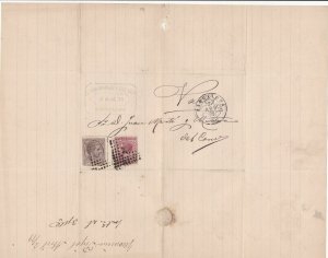 Spain 19th century stamps cover Ref 8389