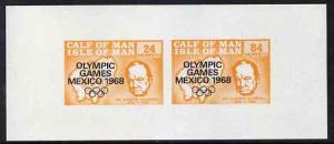 Calf of Man 1968 Olympic Games Mexico overprinted on Chur...