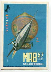 MAB 57 - Official postcard of the Baracca air show