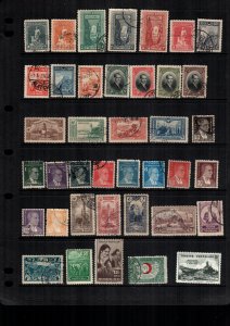Turkey  36 diff used  and mint  hinged cat $27.00