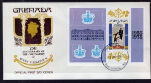 Grenada 876 Queen Elizabeth II Silver Jubilee U/A FDC