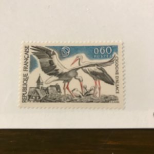 France Scott #1370 MNH - 60¢ White Storks (2) - Superb