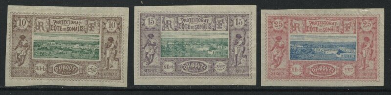 Somali Coast 1894 10 to 25 centimes mint o.g.