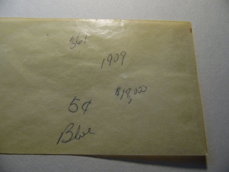 1909 ??? Washington 5¢ Blue Us # 333,335,361