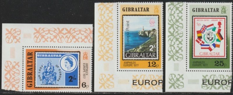 GIBRALTAR - SC#356-385-Amphilex 77 Intl. Phil. Exhibition-Amsterdam (1977) MNH
