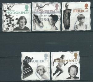 GREAT BRITAIN 1996 Women of Achvievment Set of 5v. SG 1935-39 SC 1693-97