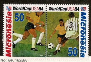 Micronesia #197a MNH cpl set soccer