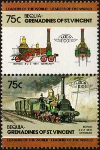 Bequia 22 - Mint-NH - 75c 1841 Borsig, Germany (1984) (cv $1.20)