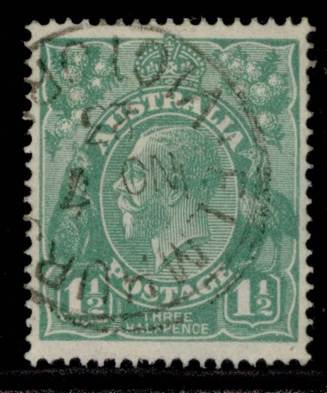 AUSTRALIA GV SG61, 1½d green, FINE USED.