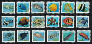 Dominica Fish 18v Definitives 1997 Small Format 1997 MNH SG#2374-2391