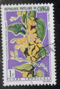 Congo Peoples Republic Scott 237 Used Ex French Congo Flower stamp