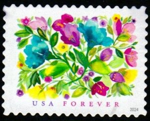 New 2024 - (68c) - Celebration Blooms - USED Single - Off Paper