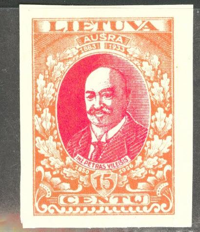 LITHUANIA LIETUVA Scott 274 Imperforate