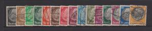 Germany Sc#415-431 Hindenberg Range x 15 2 stamps thinned