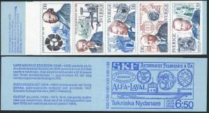 Sweden 1178-1182a booklet,MNH.Mi 959-963 MH 57. Technological Inventions,1976.