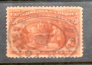 #239 Thirty cent Columbian Orange ⭐⭐⭐⭐⭐