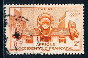 French West Africa #45 Single Used